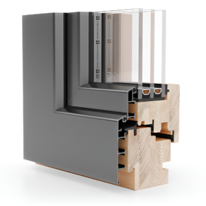 Naturo 80 ALU Wooden Window System